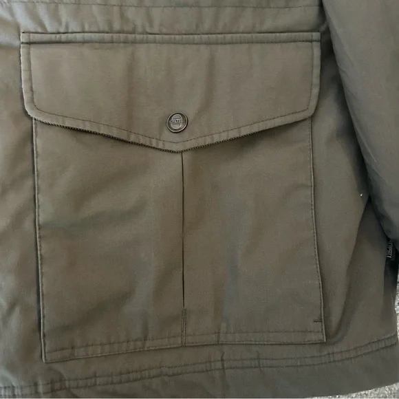 Vintage 90s Pacific Trail Jacket XXLT Outdoors Windbreaker Parka Bomber Olive - Picture 6 of 12